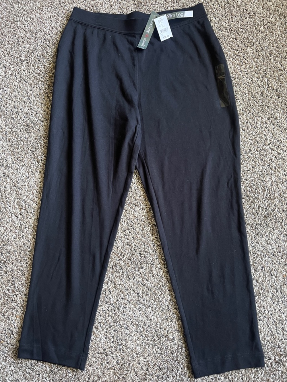 Hastings and Smith Slim Leg Black Pants - Classic Comfort